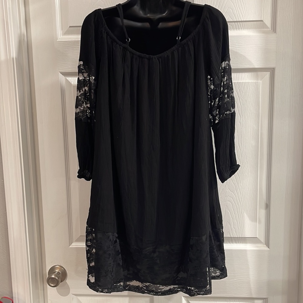 Brand New Cato Size Large J/M Black mini dress - Picture 4 of 6